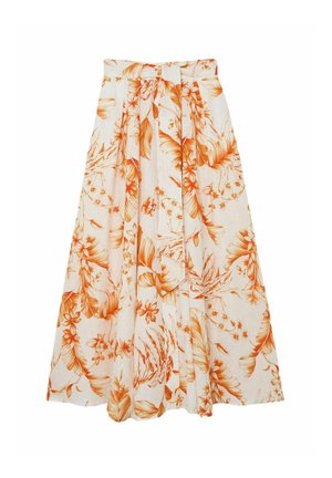 Reiss, A-lijn rok - ivory orange