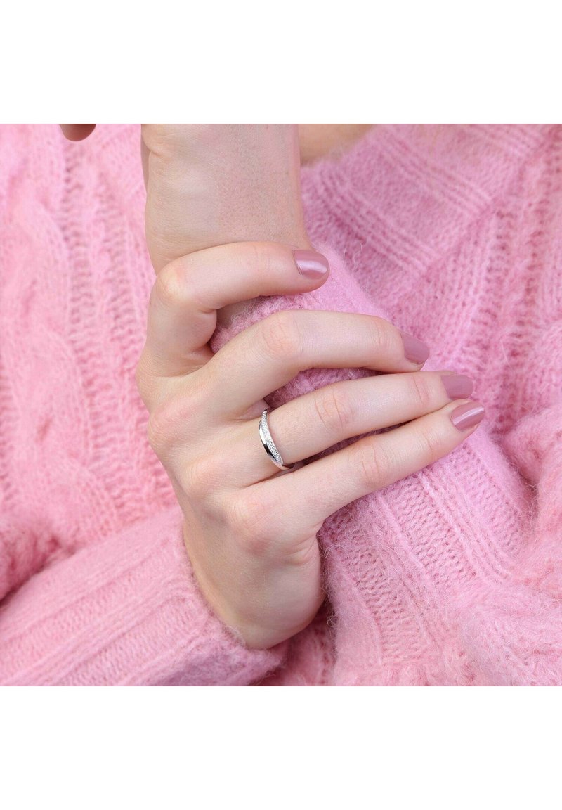 Lucardi Ring - silver coloured