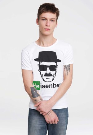 Print T-shirt - altweiss