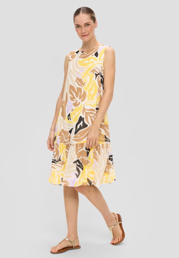 MIT VOLANTS - Freizeitkleid - ecru