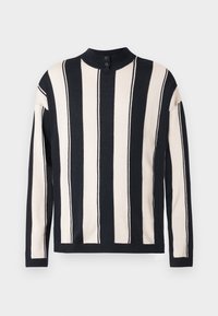 Džemper - navy/light beige