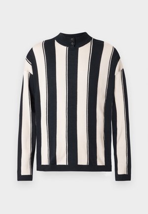 Trui - navy/light beige