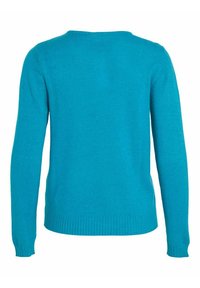 VILA VIRIL V NECK - Stickad tröja - tahitian teal