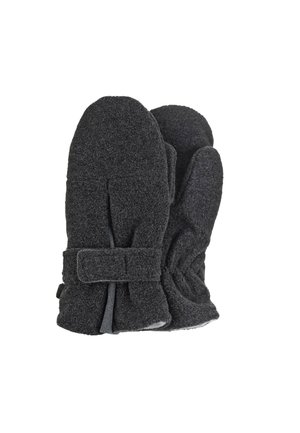 FÄUSTLINGE MICROFLEECE UNI - Mittens - anthrazit meliert