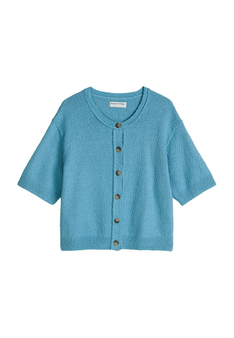 Marc O'Polo DENIM SLUB GARN - Strickjacke - blue dawn/hellblau - Zalando