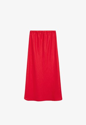 Massimo Dutti, Jupe trapèze - red