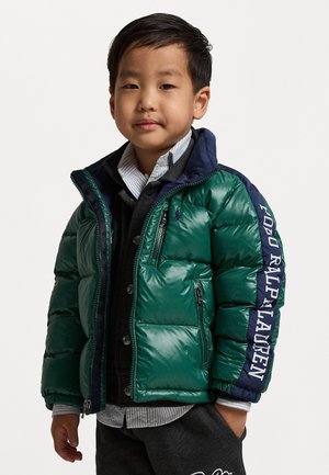 LOGO DOWN HOODED JACKET - Tolldzseki - new forest
