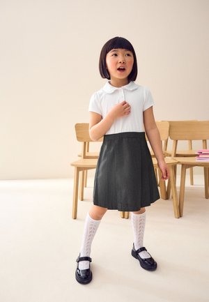 Next, 2-IN-1 SHORT SLEEVE PINAFORE - Abito a camicia - grey