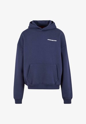 Jūras spēku svītrojums ar kapuci, ar priekšējo kabatu un baltu "AIZLIEC" uzrakstu. Izgatavots no mīksta auduma, ar ribota veida aprocēm un apakšmalu.