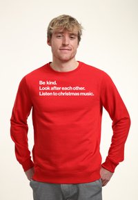 Henry Tiger LISTEN TO CHRISTMAS MUSIC - Sudadera - red