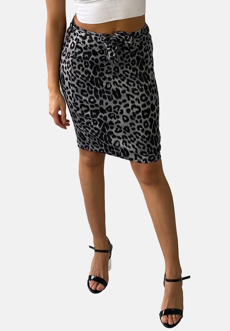 Damen Jeansröcke | Holala LEOPARDEN PRINT ELASTISCBleistiftrockgrau - RU63547 Damen Jeansröcke | Holala LEOPARDEN PRINT ELASTISCBleistiftrockgrau - RU63547