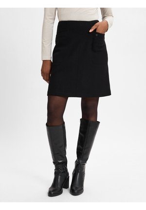 Jupe trapèze - schwarz