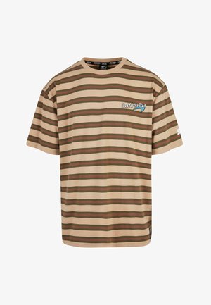 Starter HERREN STARTER LOOK FOR THE STAR - Trükipildiga T-särk - unionbeige darkolive bark