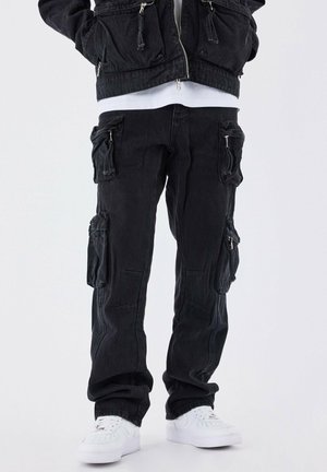 Project X Paris BRUTE WORKWEAR MULTI POCHES - Jean boyfriend - noir