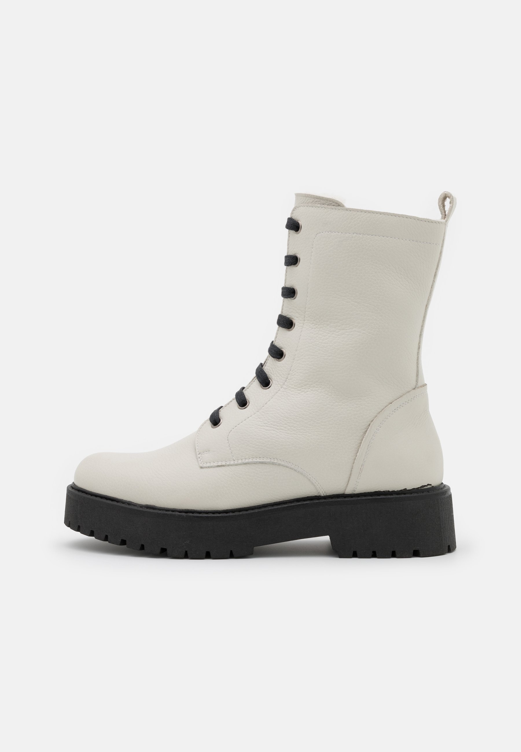 Anna Field LEATHER - Botines con plataforma - offwhite/crema - Zalando.es