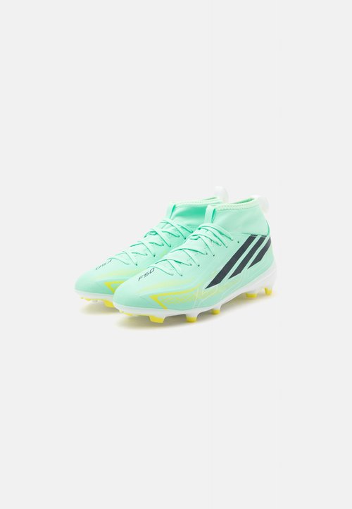 adidas F50 HYPERFAST LEAGUE MID FIRM GROUND KIDS UNISEX - Firm-ground football boots - pulse mint/night navy/solar lemon — foto 2