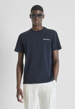 REGULAR FIT WITH LOGO FOAM MATCH - T-shirt basic - blue-grey