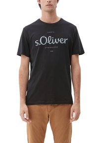 s.Oliver LOGO - T-shirt print - black placed print