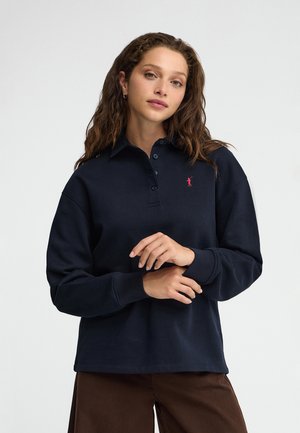Polo Club, SWEATSHIRT WOMAN RIGBY GO SHIRT COLLAR SWEAT LONG SLEEVE REGULAR FIT - Longsleeve - navy