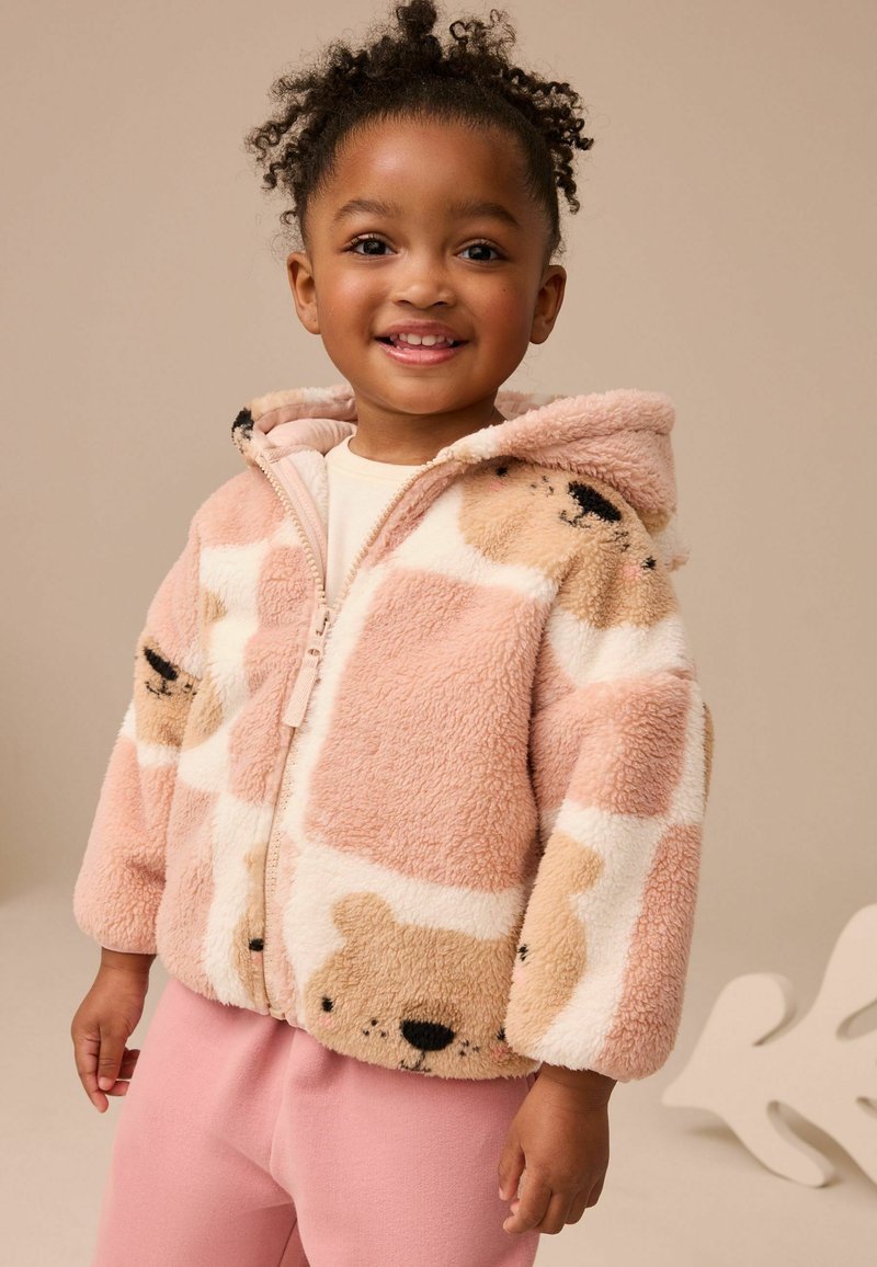 Manteaux Polaire Zippée pour Femme Mode en Peluche à Capuche Épaissir Blouson Chaud Hiver Doux