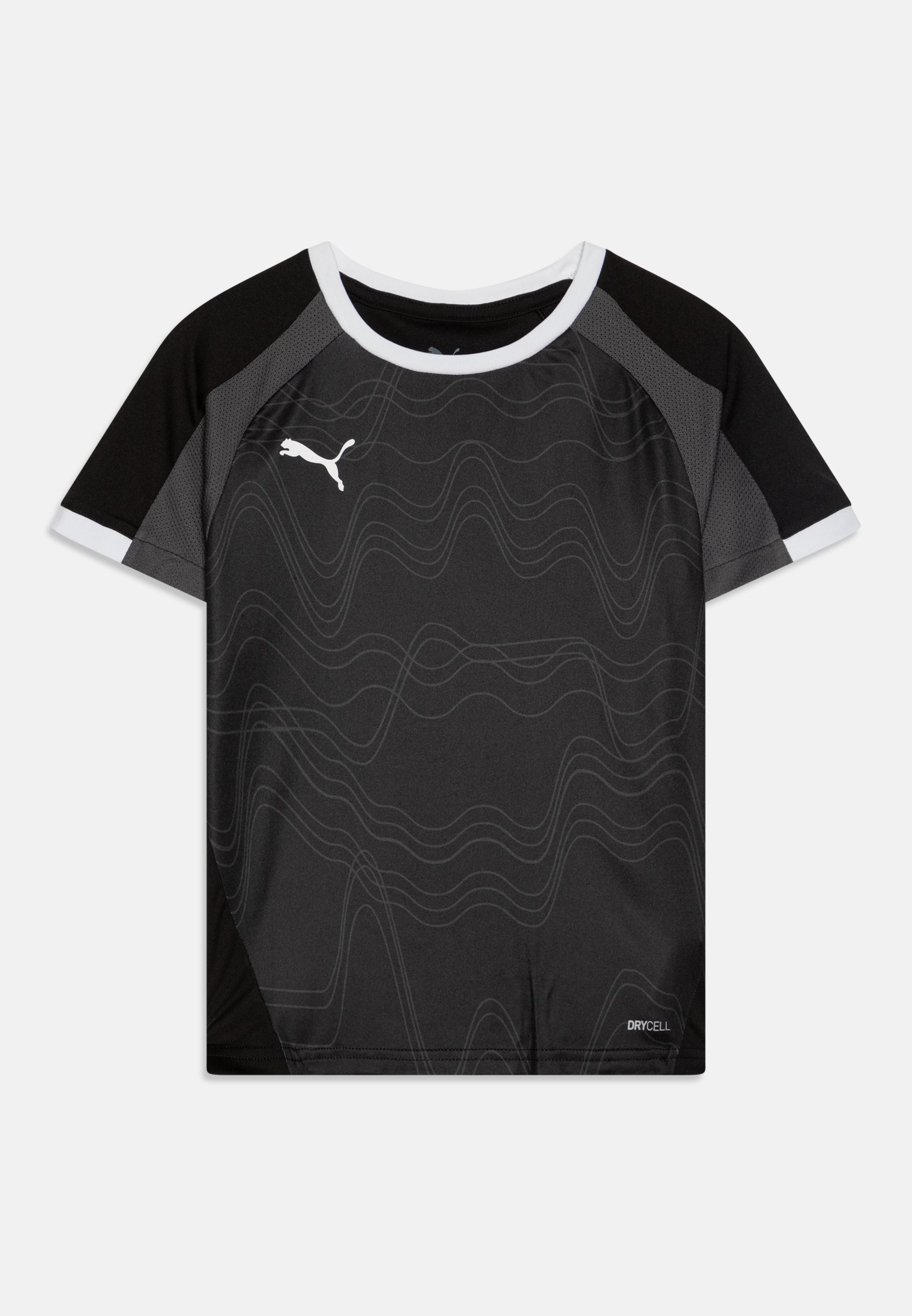 Puma INDIVIDUALLIGA GRAPHIC Sports T-shirt black/shadow gray