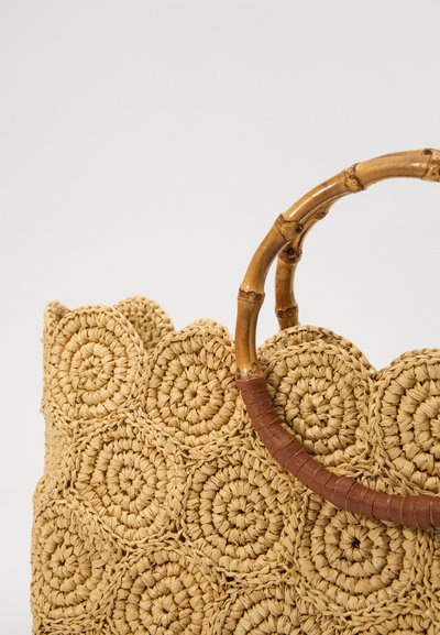 Sensi Studio SCALLOPED BEACH BASKET - Kézitáska - beige
