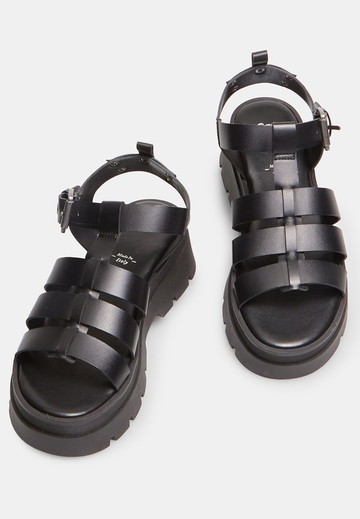Yokono TUNEZ - Platform sandals - black - Zalando