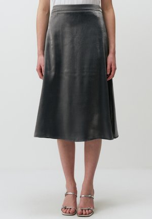 REGULAR  - A-line skirt - silver