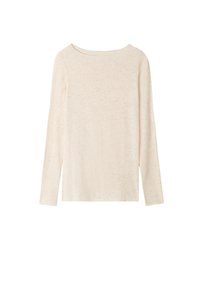 MIT U-BOOT-AUSSCHNITT AUS ULTRALIGHT  - Langarmshirt - off-white