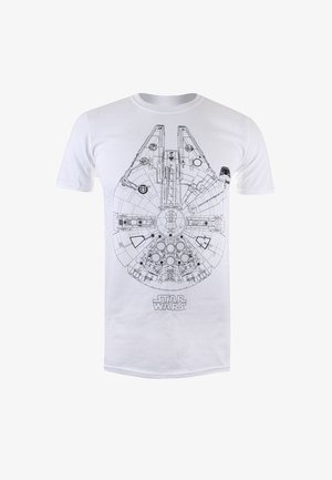 Star Wars, MILLENIUM LINES - Print T-shirt - white