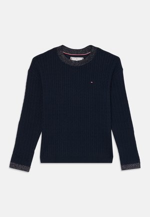 MINI CABLE SWEATER - Pulover - dark night navy