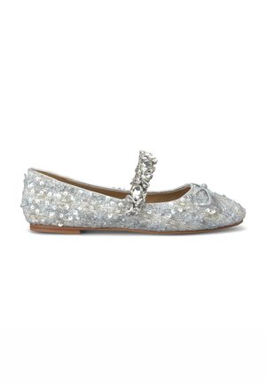 Riemchenballerina - plateado