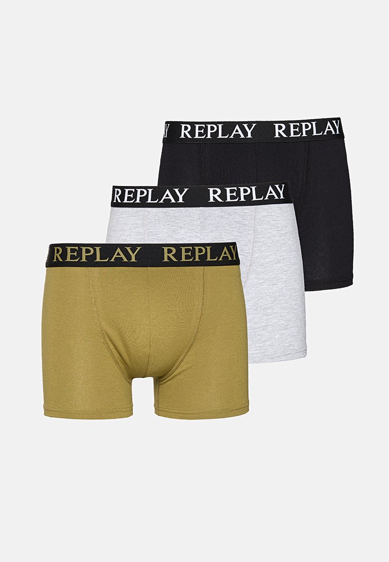 Replay Boxers gemêleerd zwart Replay Boxers gemêleerd zwart
