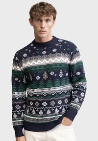 Redefined Rebel SANTA REGULAR FIT - Pullover - navy blazer