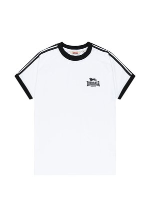 Lonsdale, LONSDALE HERREN T-SHIRT NORMALE PASSFORM CRAIGTOWN - Print T-shirt - white black