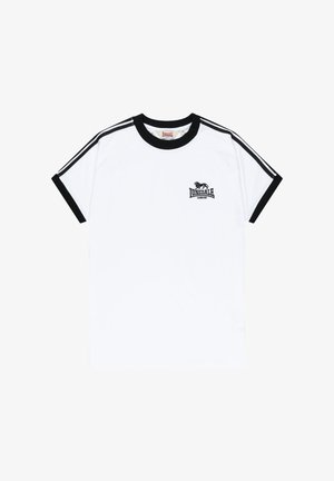 Lonsdale, LONSDALE HERREN T-SHIRT NORMALE PASSFORM CRAIGTOWN - Print T-shirt - white black
