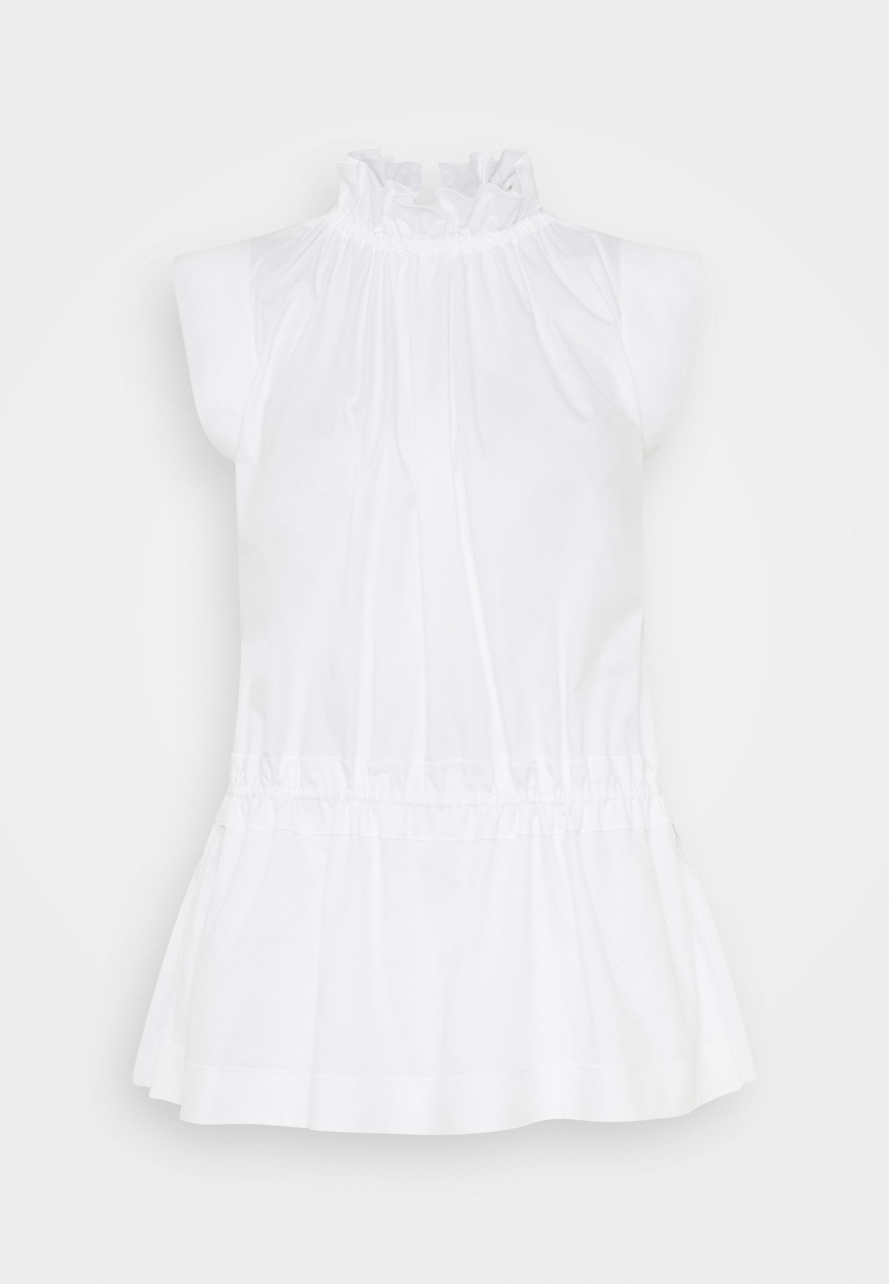 Women SLEEVELESS RUFFLE NECK - Blouse Women SLEEVELESS RUFFLE NECK - Blouse