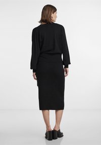 YAS YASASSI WRAP CARDIGAN - Cardigan - black