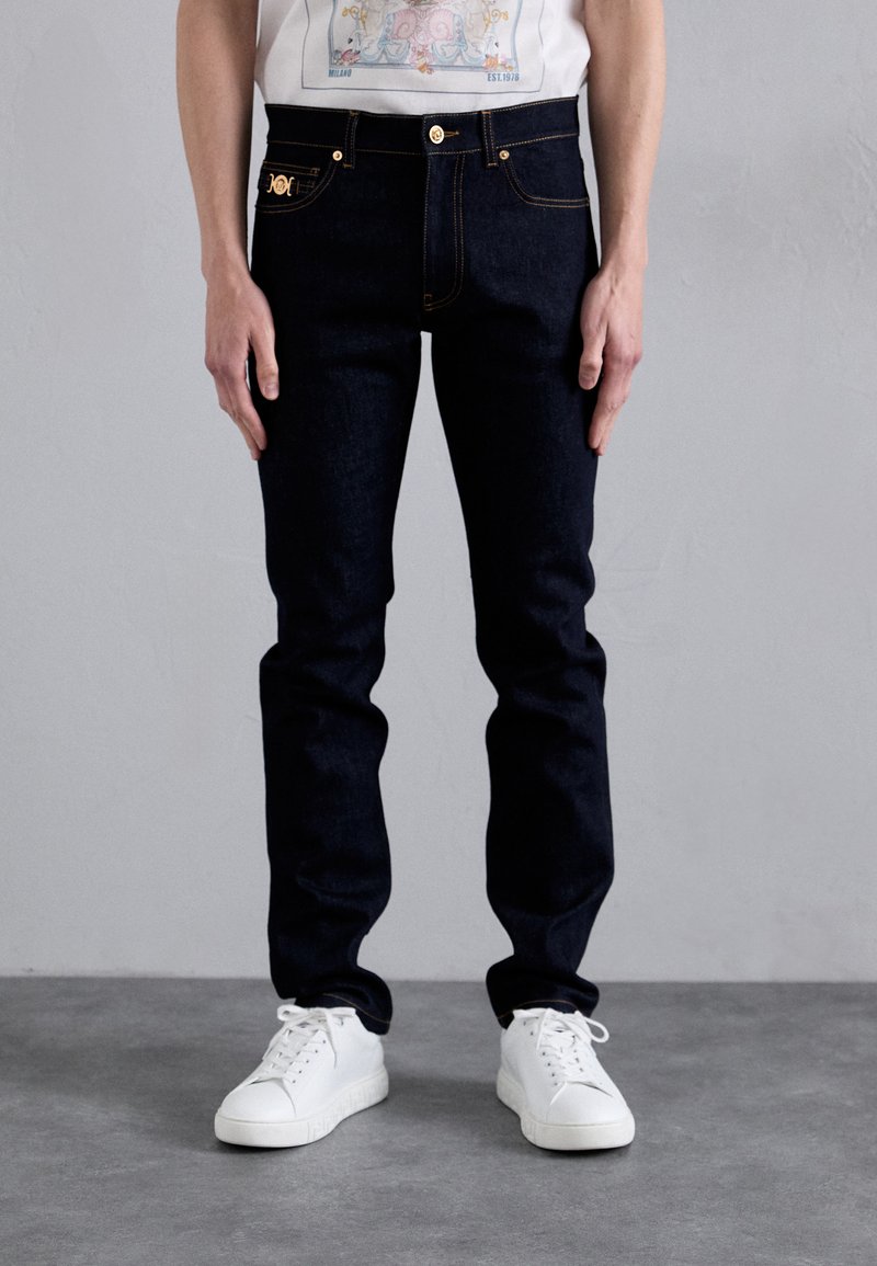 Versace - PANT  - Slim fit jeans - dark blue, Enlarge