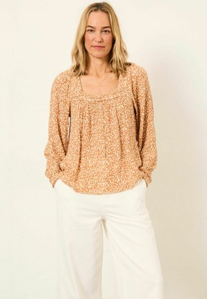 Bluse - ochre yellow mono texture