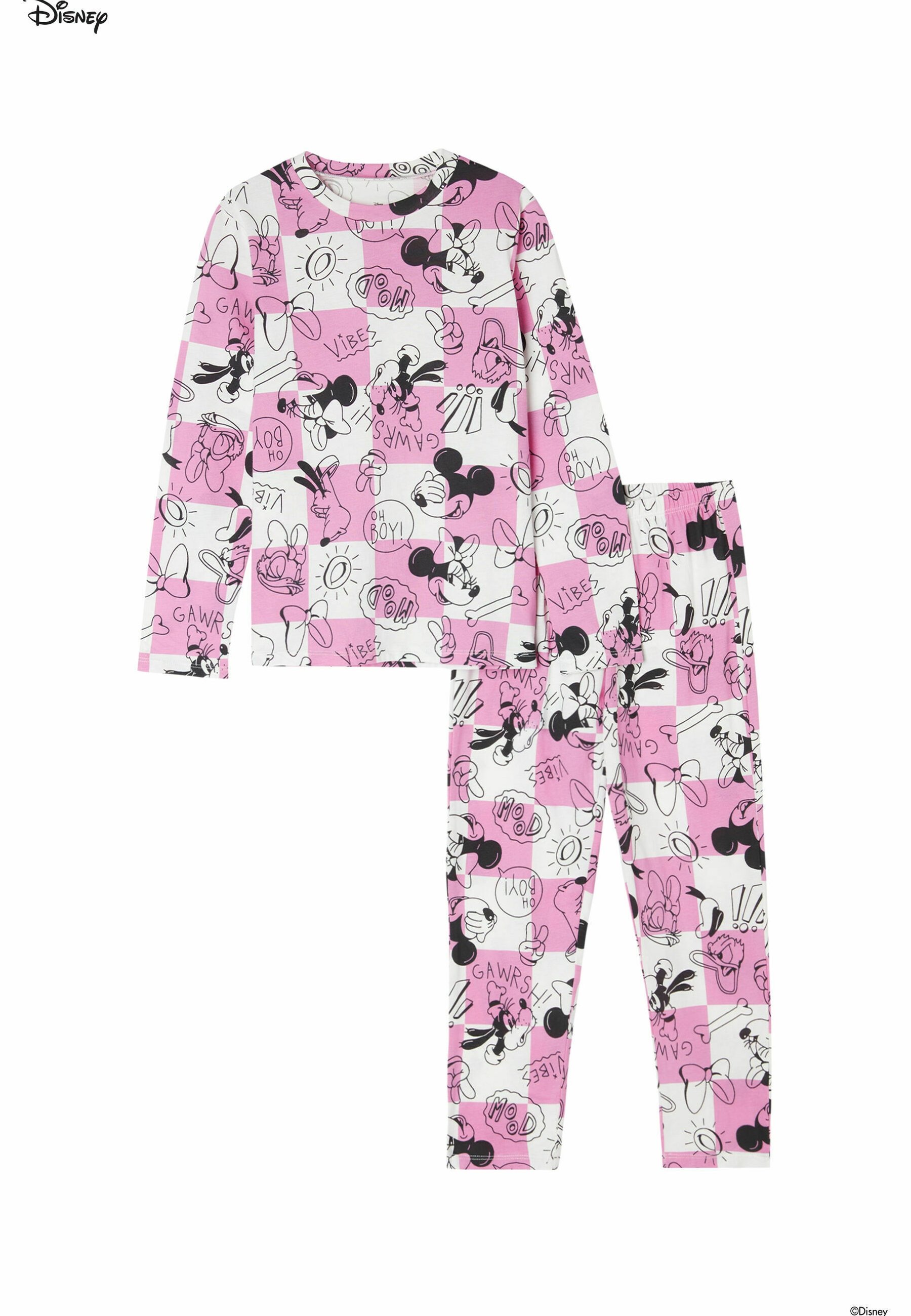 Tezenis Fleece Mickey Mouse Pajamas Tezenis White Disney Minnie