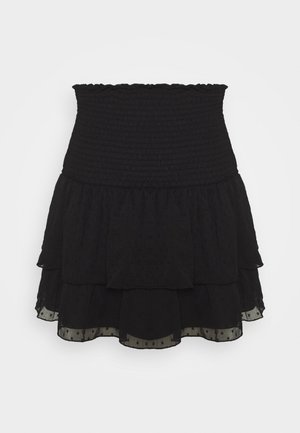 LIZETTE SMOCK SKIRT - A-linjekjol - black