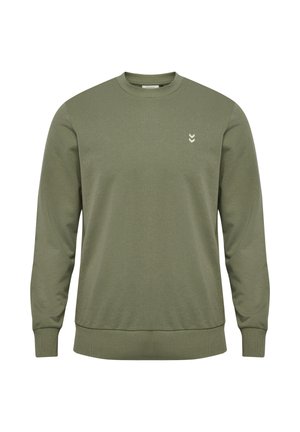 Hummel, HMLPULSE CO CREWNECK - Sweatshirt - deep lichen green
