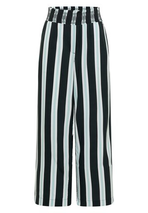 Cecil, HIGH-WAIST WIDE-LEG PANTS WITH STRIPES - Pantalon classique - palm breeze green