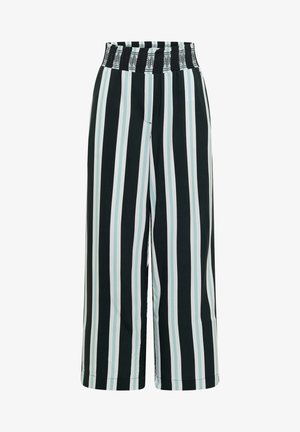 Cecil, HIGH-WAIST WIDE-LEG PANTS WITH STRIPES - Pantalon classique - palm breeze green