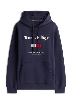 Tommy Hilfiger, EMBRO FLAG - Hættetrøje - desert sky