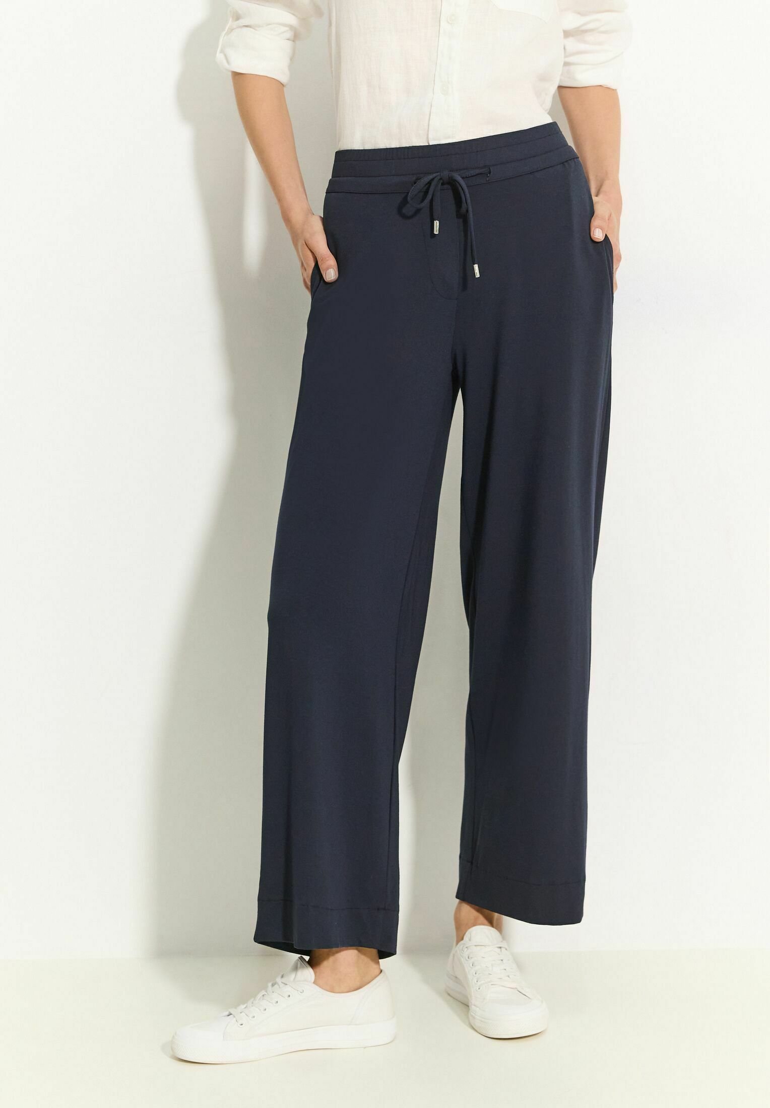 Cecil Pantaloni Donna 3/4 Vicky | Skinny Fit A Vita Alta In Cotone | Modellanti E Comodi
