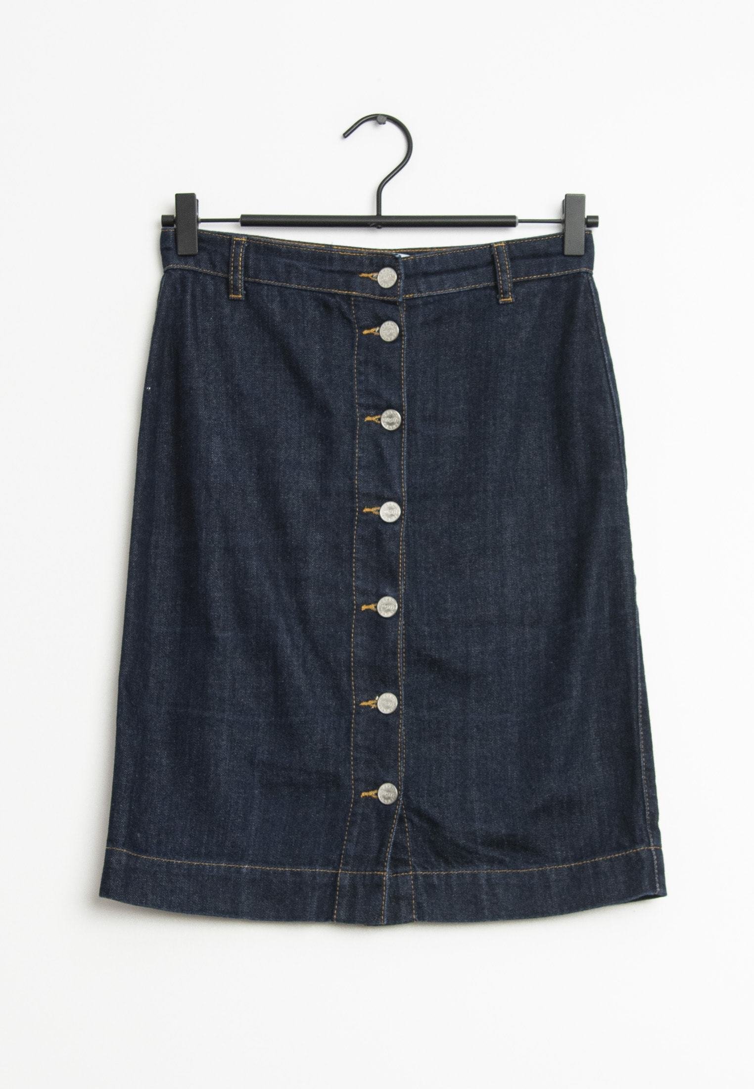 Mbym Jeansrock Blau Zalando De