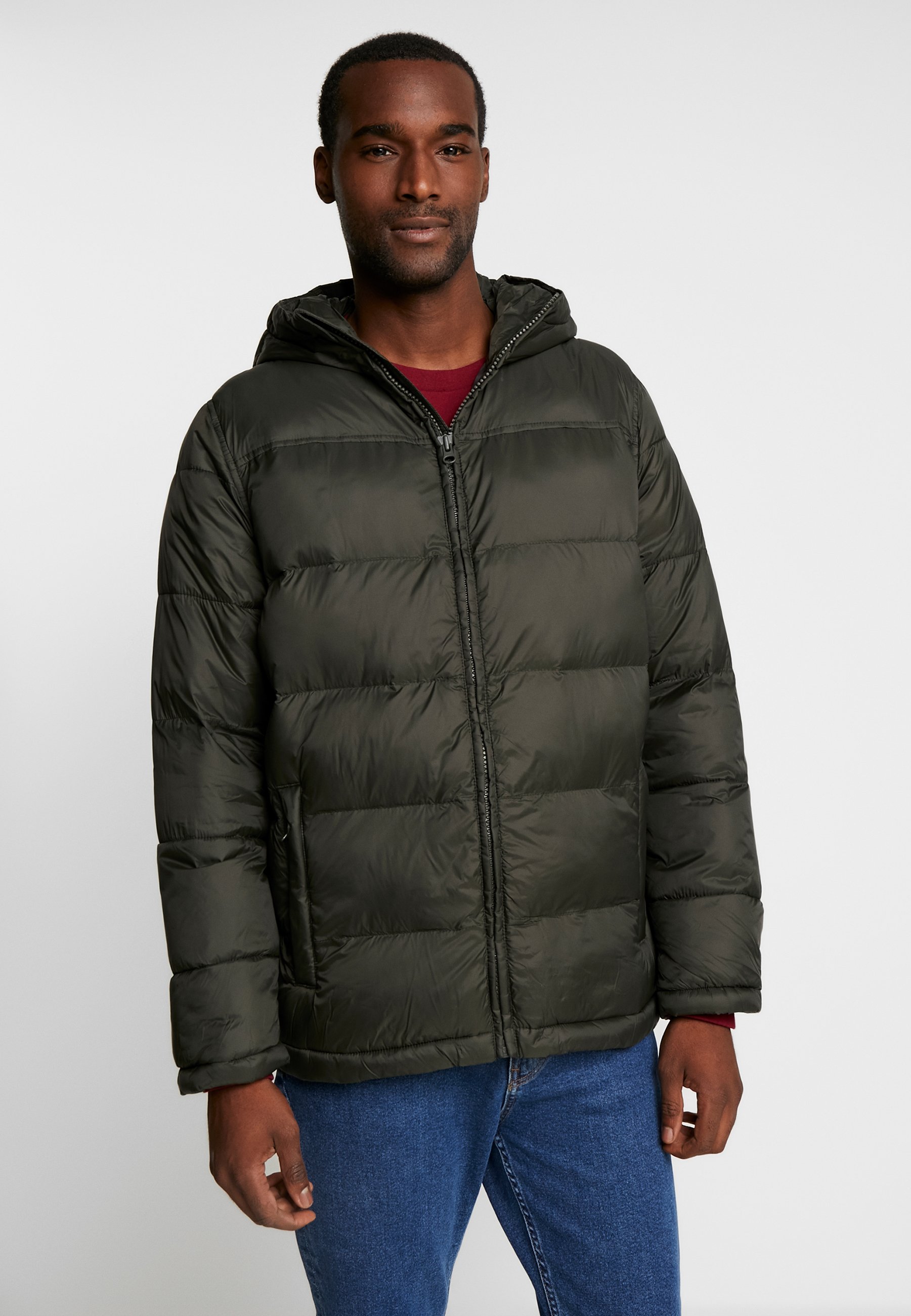 heavyweight hooded puffer jacket, Off 