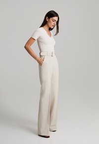 ANDIATA LUCIA - Pantalon classique - silver sand